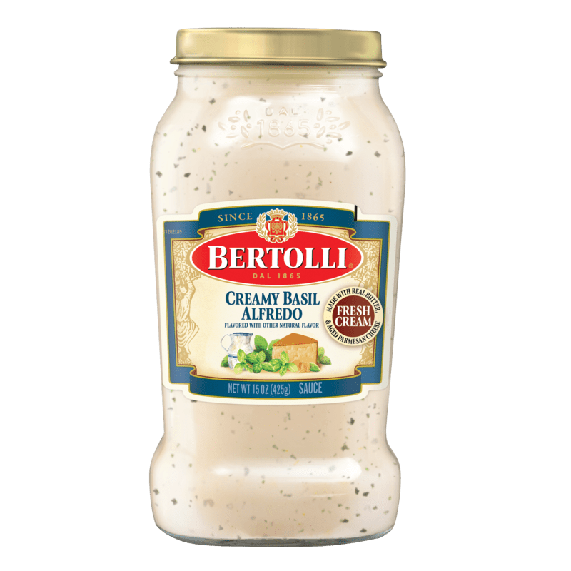 Bertolli Creamy Basil Alfredo With Aged Parmesan Cheese Sauce Bertolli