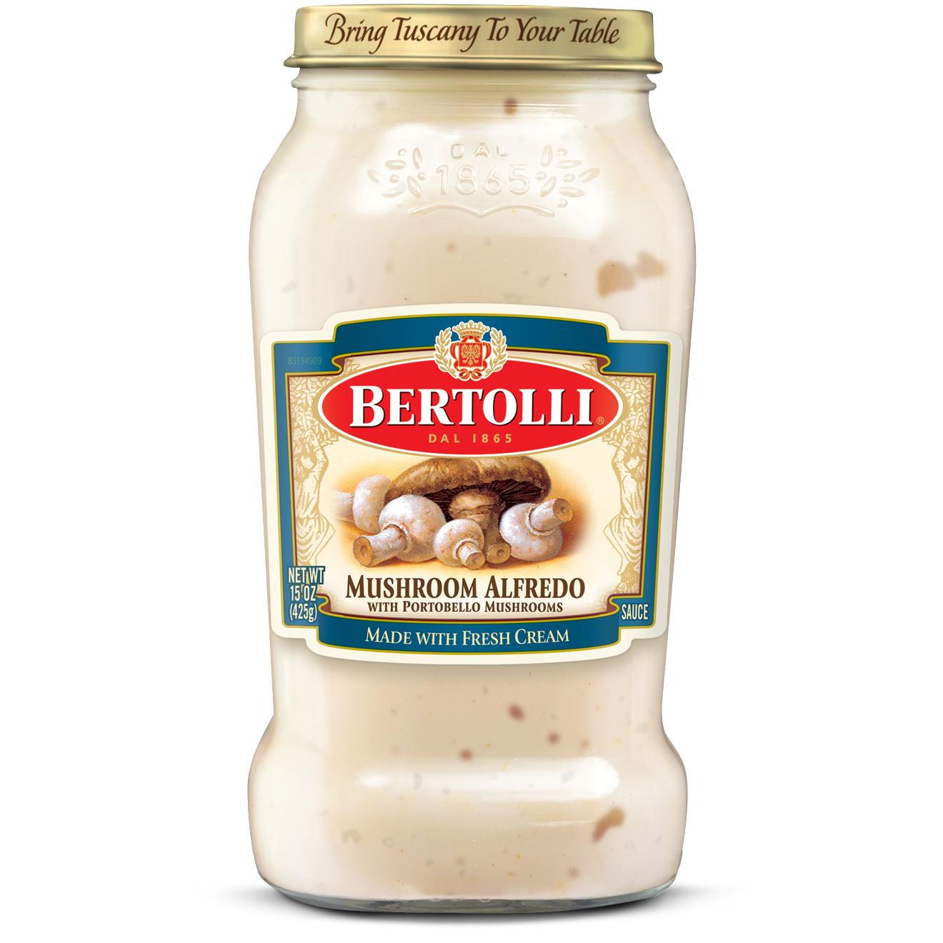 Bertolli® Mushroom Alfredo with Portobello Mushroom Sauce - Bertolli