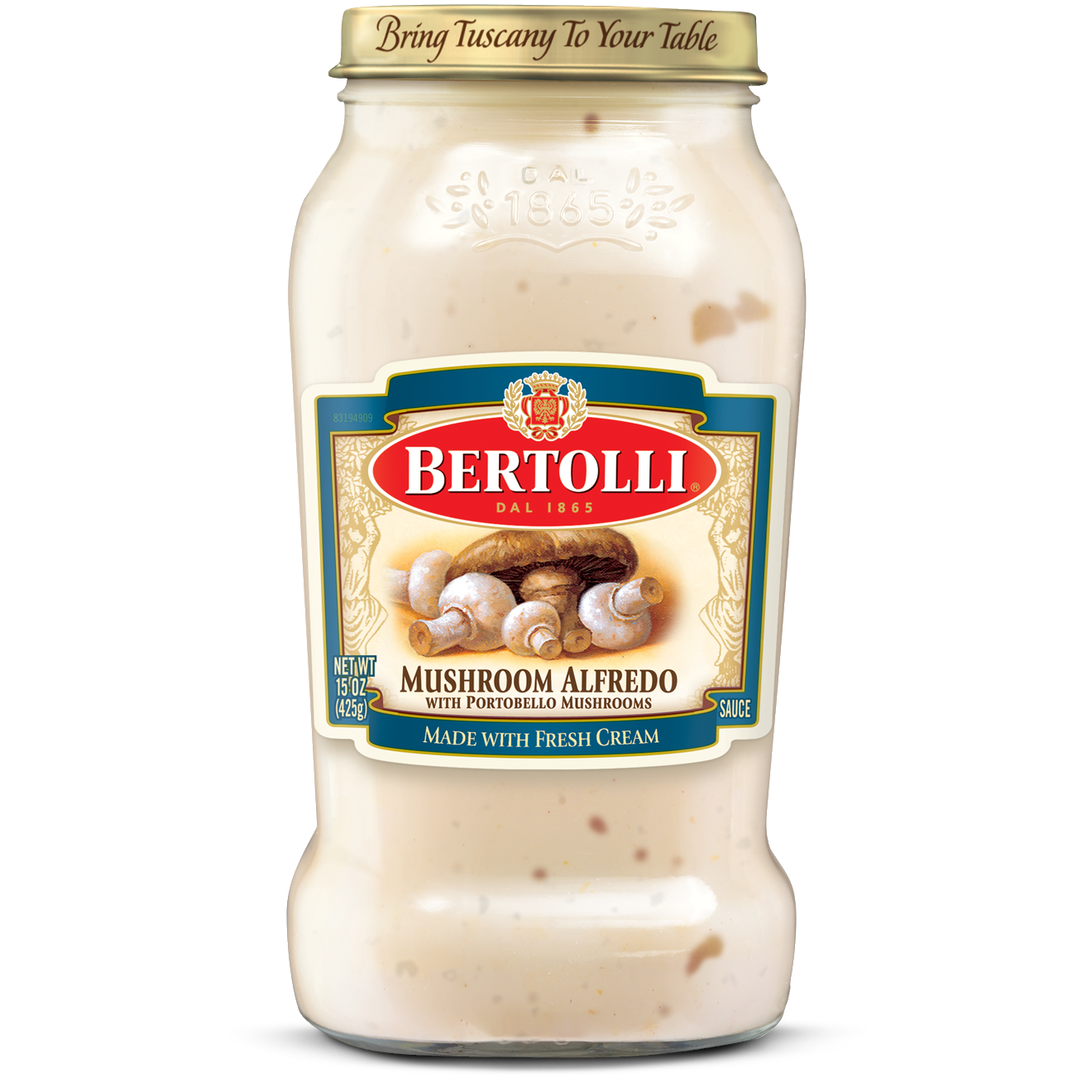 Bertolli Mushroom Alfredo With Portobello Mushroom Sauce Bertolli