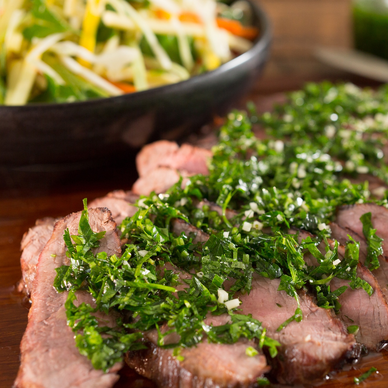 Grilled Flank Steak with Chimichurri - Bertolli