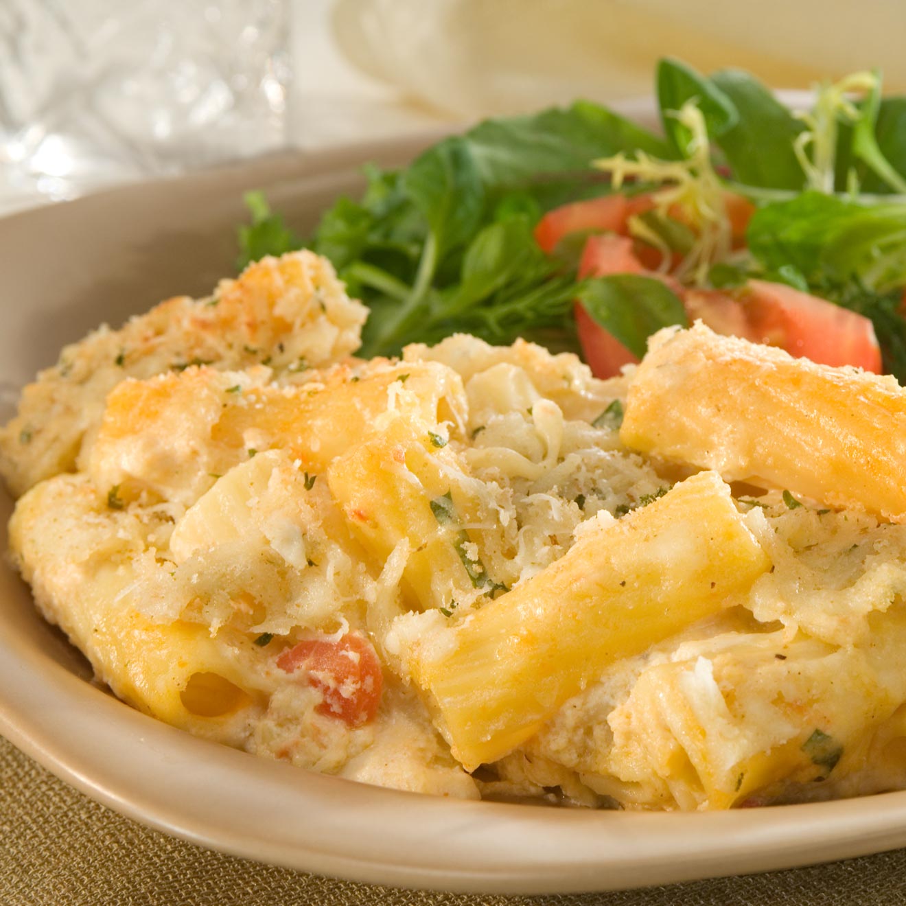 Oven Baked Four Cheese Rigatoni Rosa Recipe Bertolli