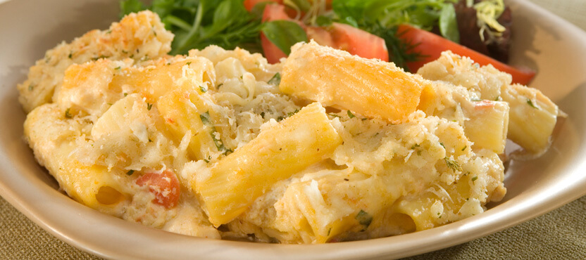 Oven-Baked Four Cheese Rigatoni Rosa
