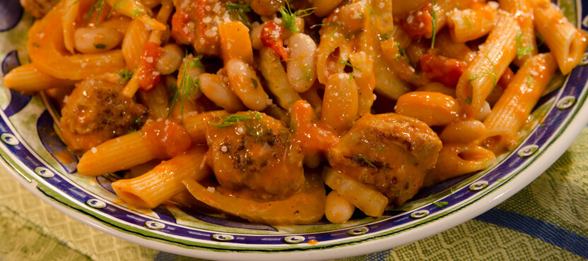 Tuscan-Style Penne with Sausage
