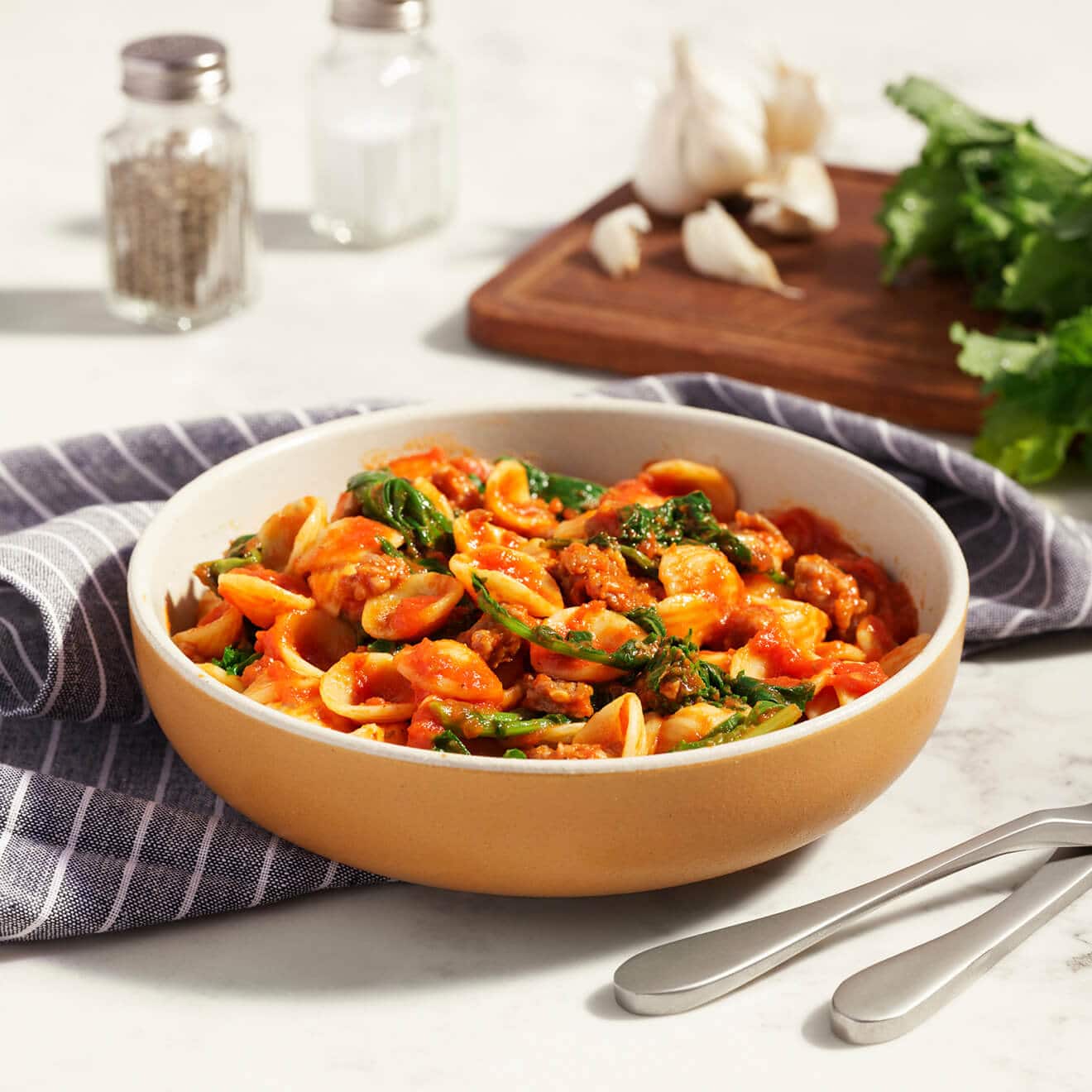 Toasted Orecchiette with Sausage & Rapini - Bertolli