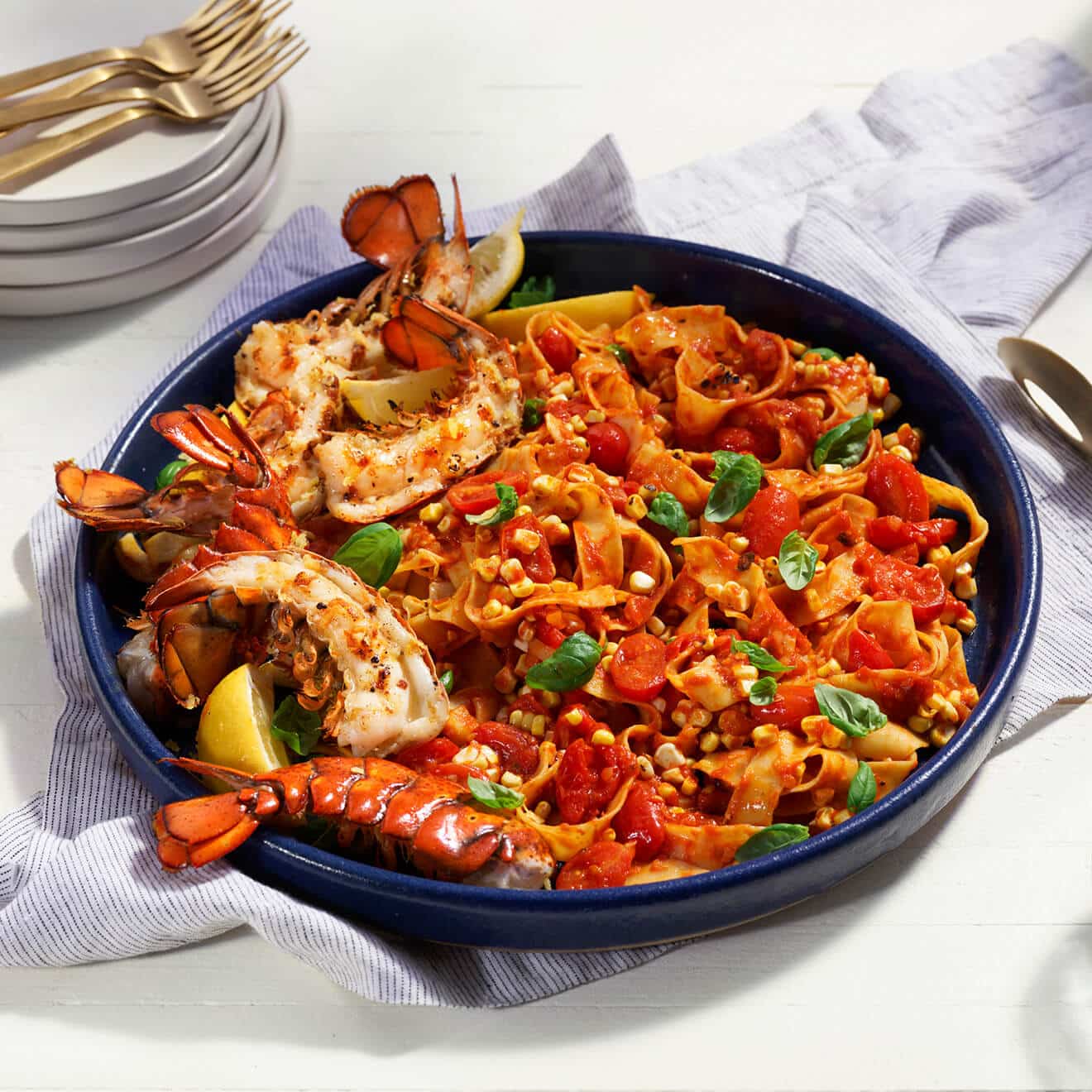 Pasta with Grilled Lobster & Sweet Corn - Bertolli