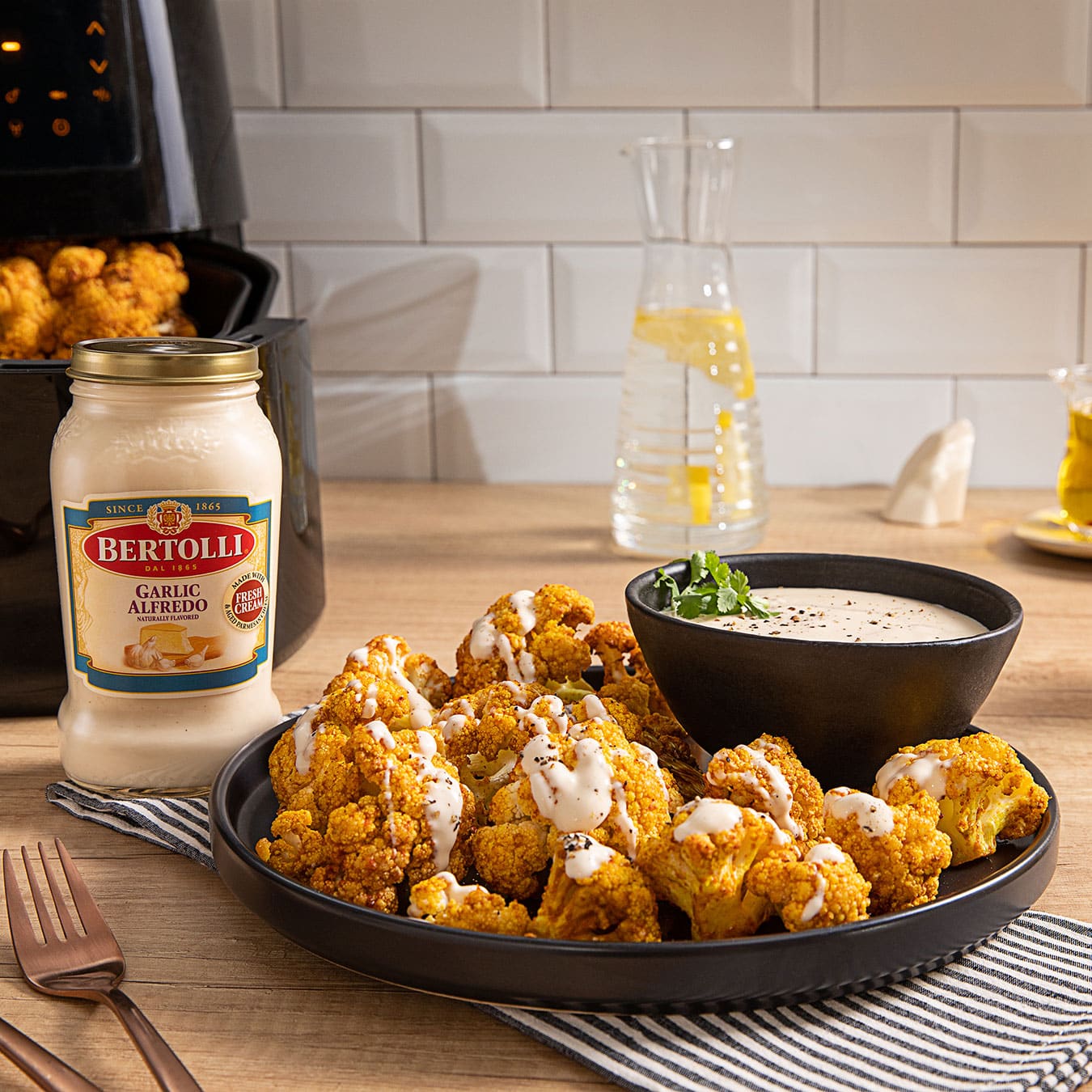 Crispy Garlic Air Fryed Cauliflower - Bertolli