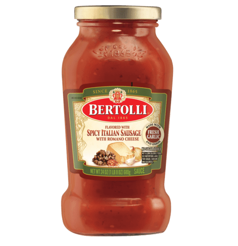 Bertolli Spicy Italian Sausage with Romano Sauce - Bertolli