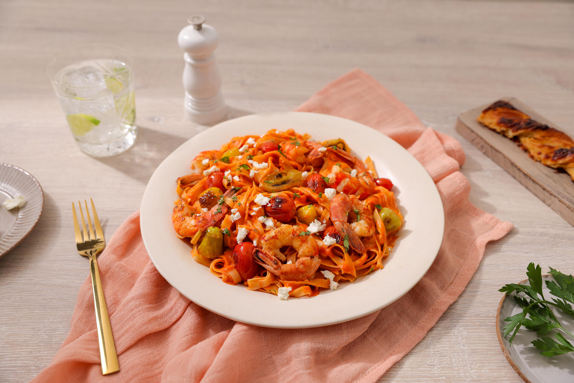 Baked Shrimp Vodka Sauce Pasta